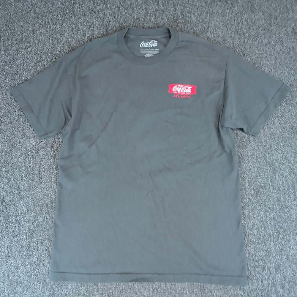 Coca-Cola Atlanta Graphic T-Shirt Mens Large Gray Cotton Short Sleeve Tee — photo 2